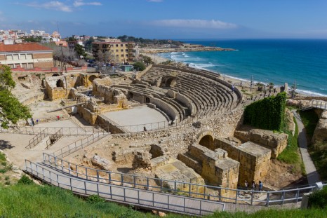Roman amphitheater in Tarragona (Spain).