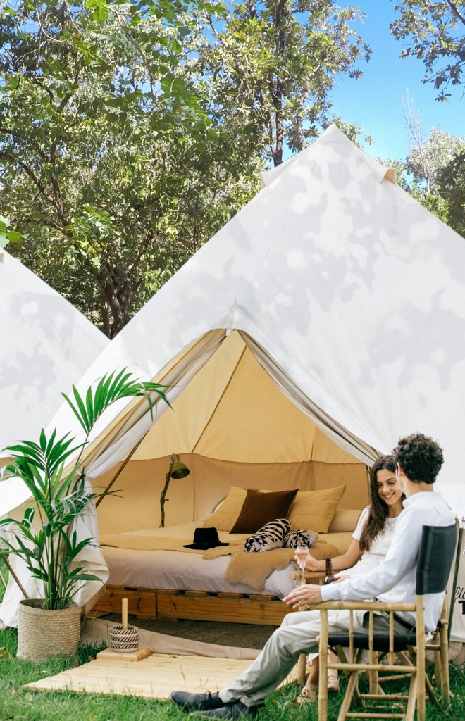 Safari style tented accommodation at Cooinda Kakadu