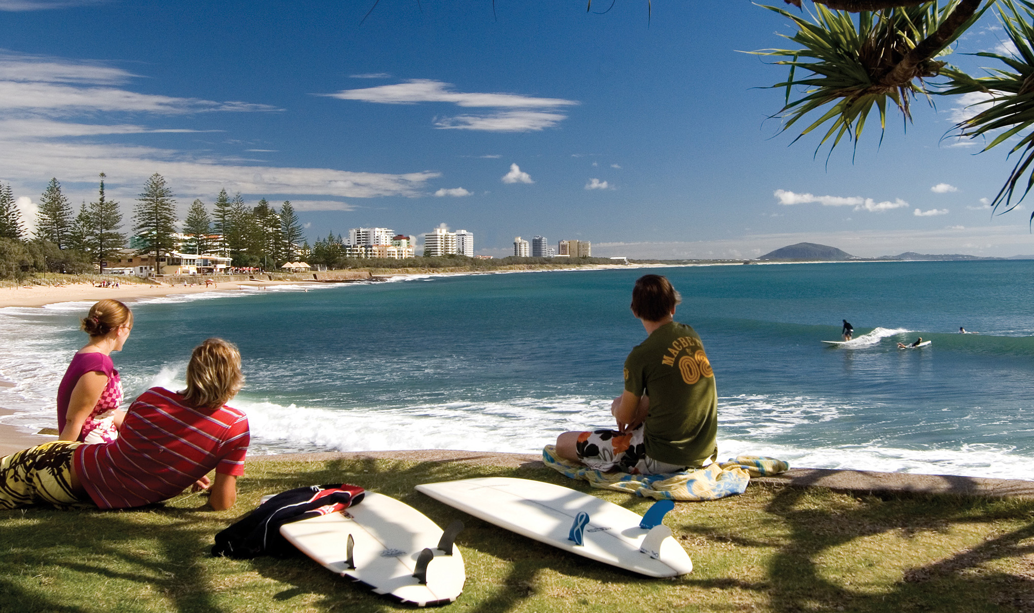 Surfers at Alexandra Headland Sunshine Coast