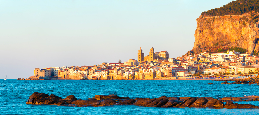 Panorama view of Cefalu, Sicily