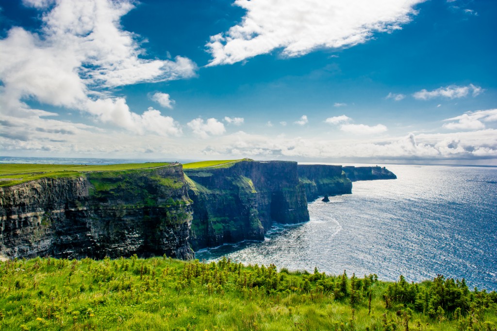 Coast at the Cliffs Of Moher In Ireland
