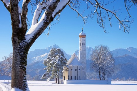St. Coloman church in Alps