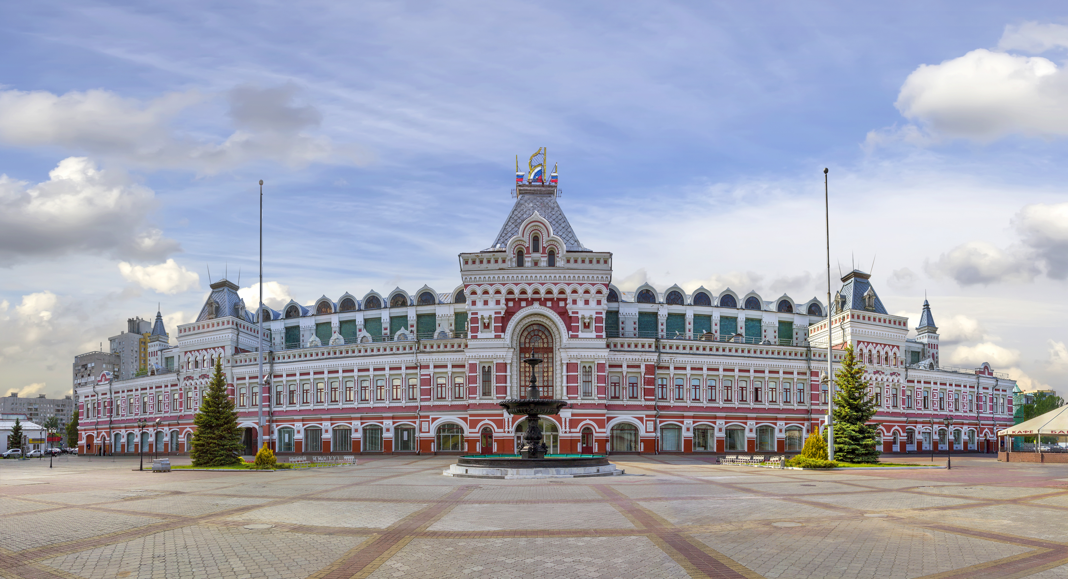The building of the Nizhny Novgorod Fair. Nizhny Novgorod, Russi
