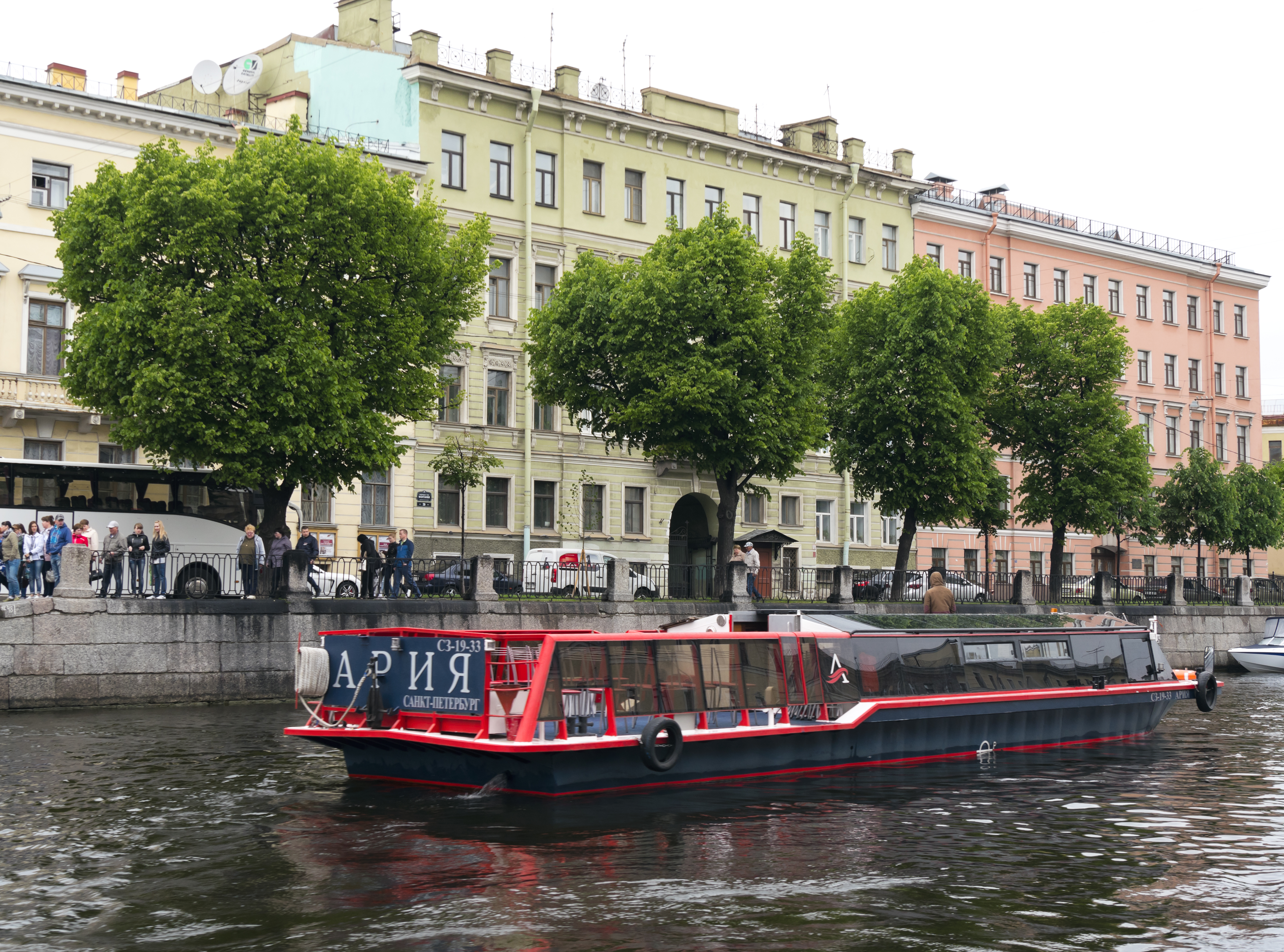 Tourboat in St Petersburg