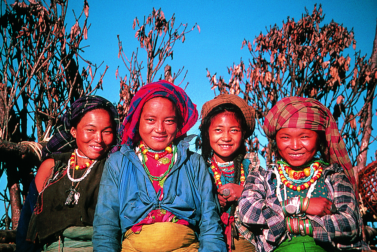 Group of Nepalese girls