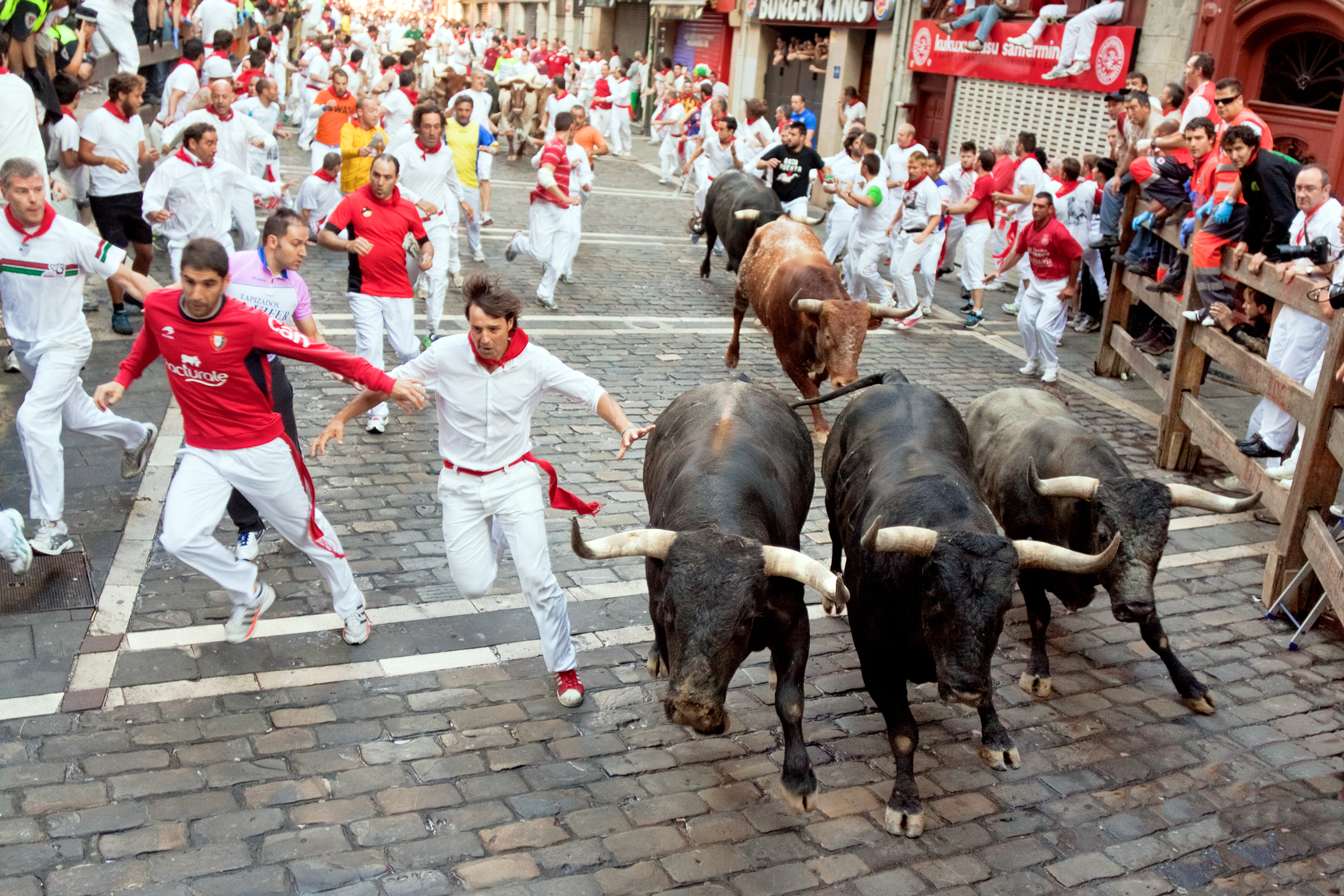 At festival of San Fermin. Pamplona