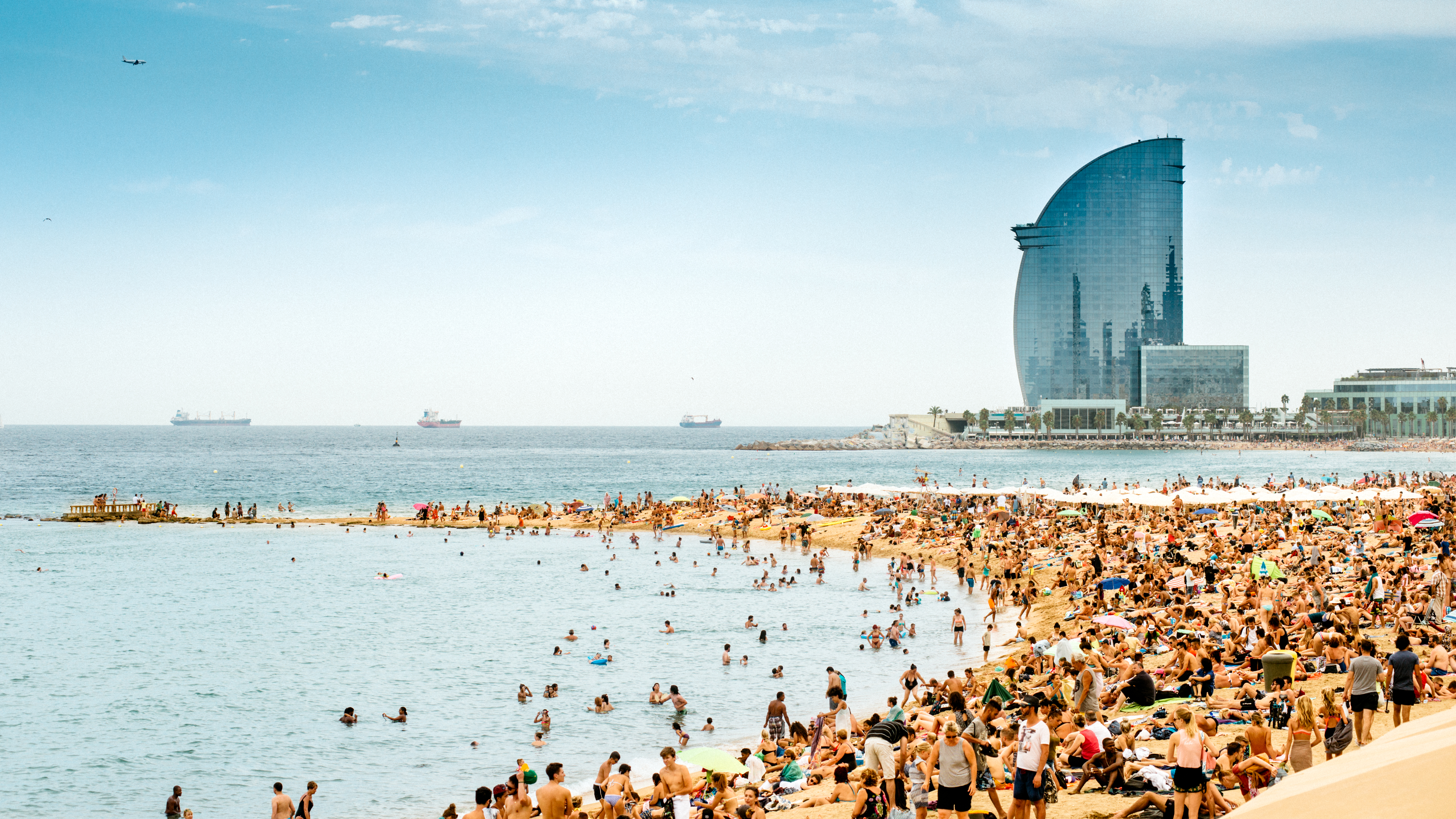Barcelona Beach Panorama