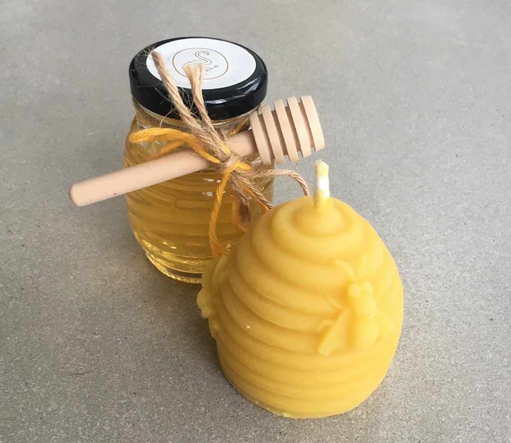 voco Gold Coast - homemade beeswax candle and honey