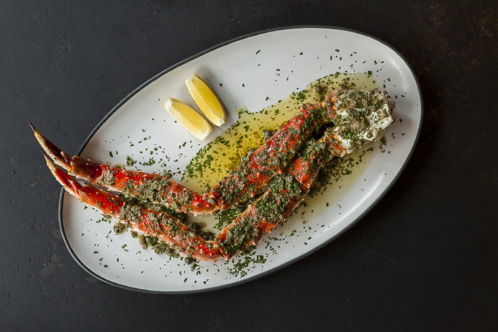 King Crab and Garlic Brown Butter at The Ledge