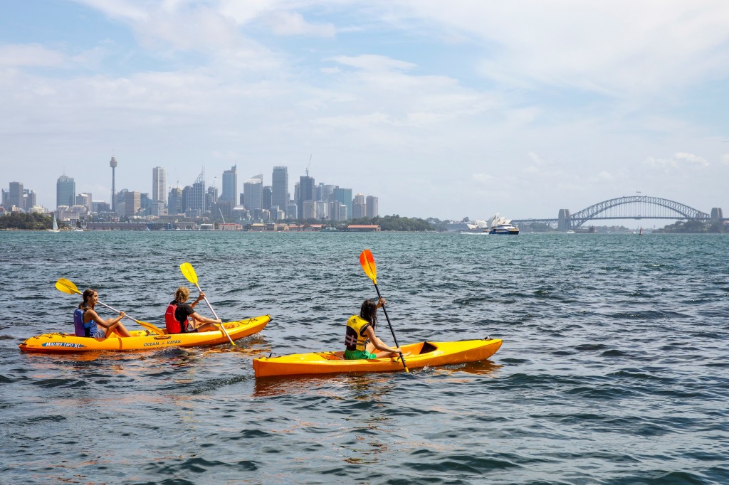 Kayaking, Sydney Harbour