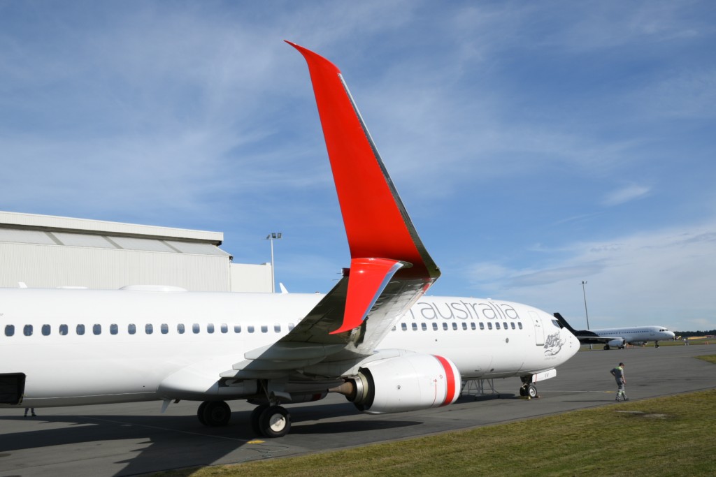 Virgin Australia split scimitar winglets