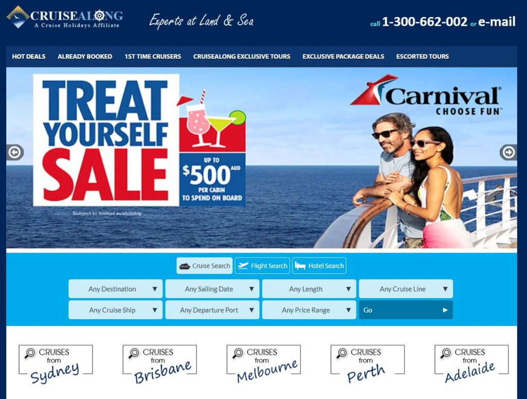 Your Travel Cruise_website booking tool