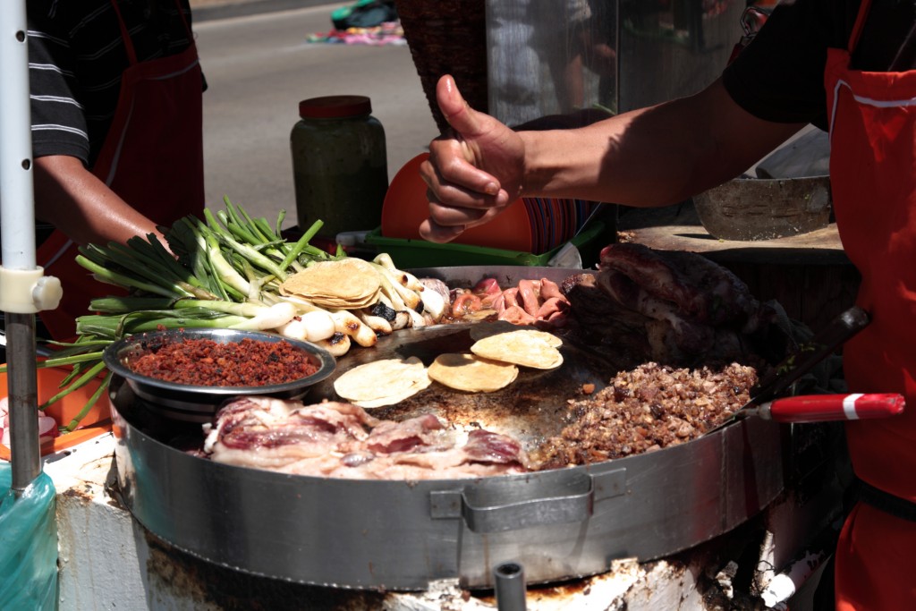 Street Food Tacos in Mexico city