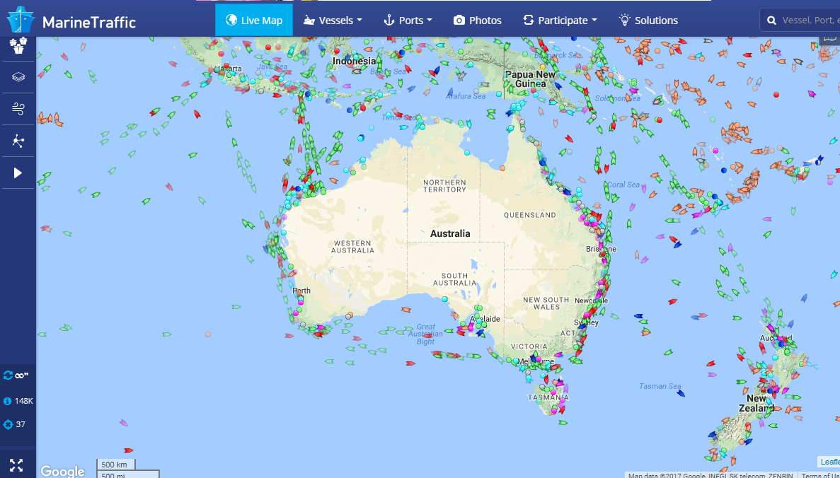 cruise finder on map