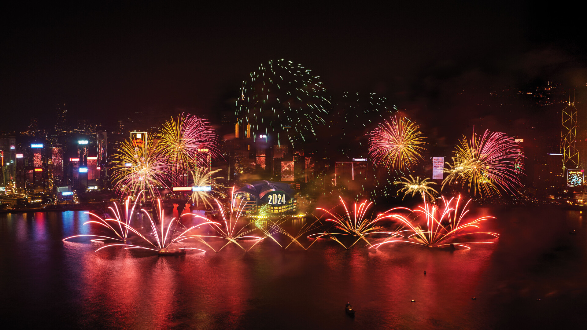 Hong Kong’s largest ever New Year countdown firework musical to