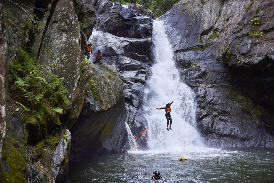 Canyoning in Cairns. 